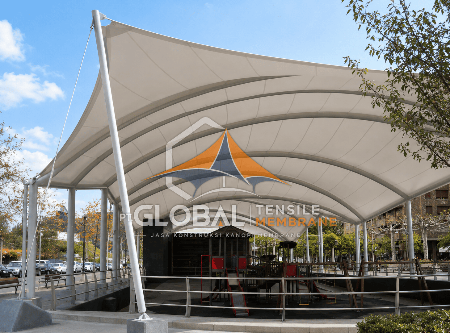 Tensile membrane cafe dan restoran